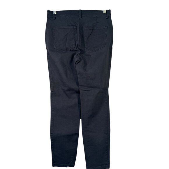 Loft Womens Dark Gray Straight-Leg Pants Size 2P - Picture 3 of 5